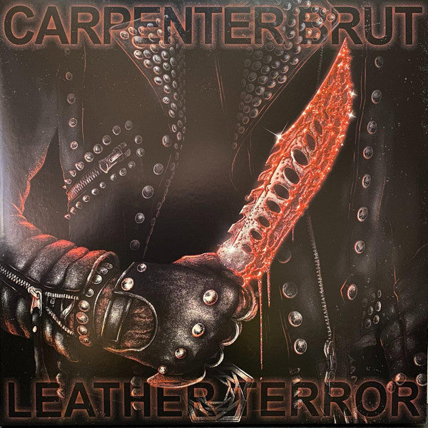 Image of Front Cover of 1624004E: 2xLP - CARPENTER BRUT, Leather Terror (No Quarter Prod.; 4537633, France 2022, Gatefold, Insert, White vinyl - Synthwave)   VG+/VG+