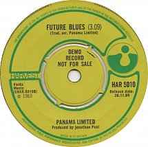 Image of Back Cover of 2414299C: 7" - PANAMA LIMITED, Lady Of Shallott/ Future Blues (Harvest; HAR 5010, UK 1969, Promo, Plain sleeve) Light marks only, writing on one label.  /G+