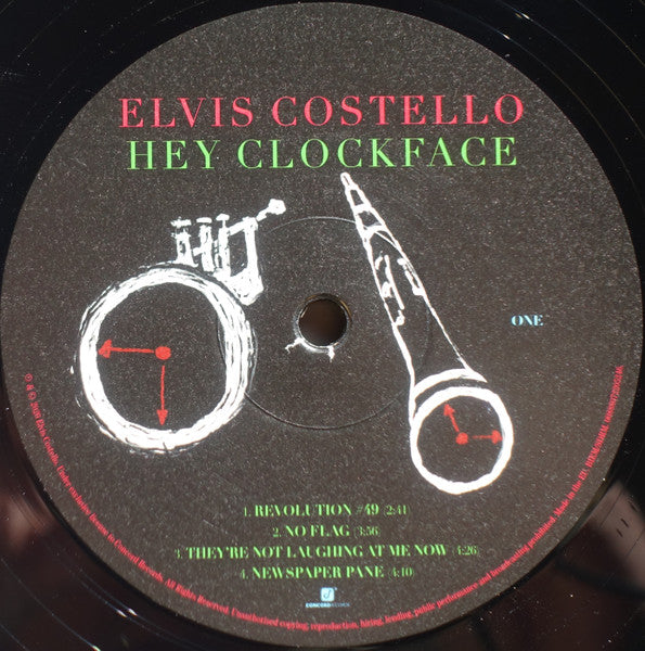 Image of Label Cover of 1624025E: 2xLP - ELVIS COSTELLO, Hey Clockface (Concord Records; 00888072202863, Worldwide 2020, Gatefold, 2 Inners)   VG+/VG+