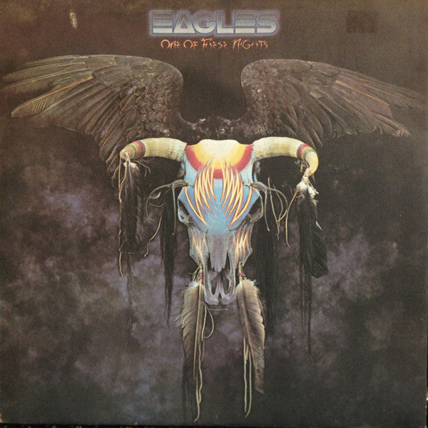 Image of Front Cover of LP - VG/VG - EAGLES, One Of These Nights (Asylum Records; SYLA 8759, UK 1975, Embossed Sleeve, Inner, RJL pressing (both sides), UK sleeve + UK vinyl), ,  - 4326117E