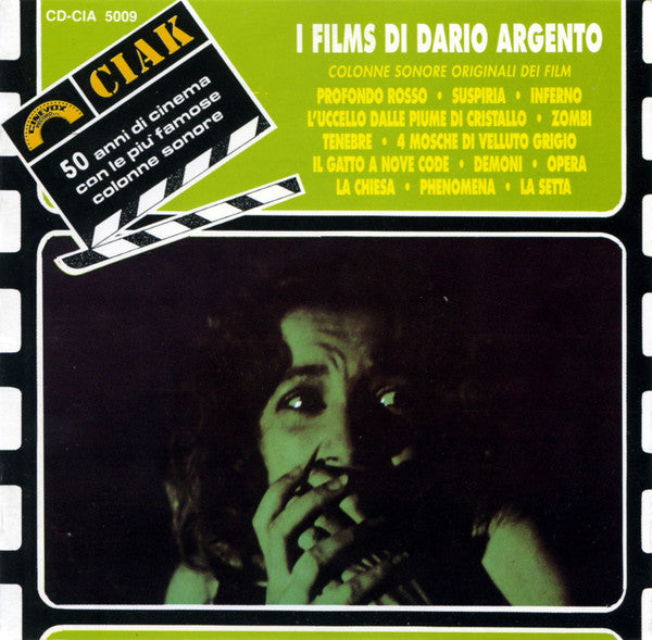 Image of Front Cover of CD - VG+/VG - VARIOUS, I Films Di Dario Argento (Cinevox Record; CD-CIA 5009, Italy 1991 Reissue, Jewel Case), ,  - 4316714C