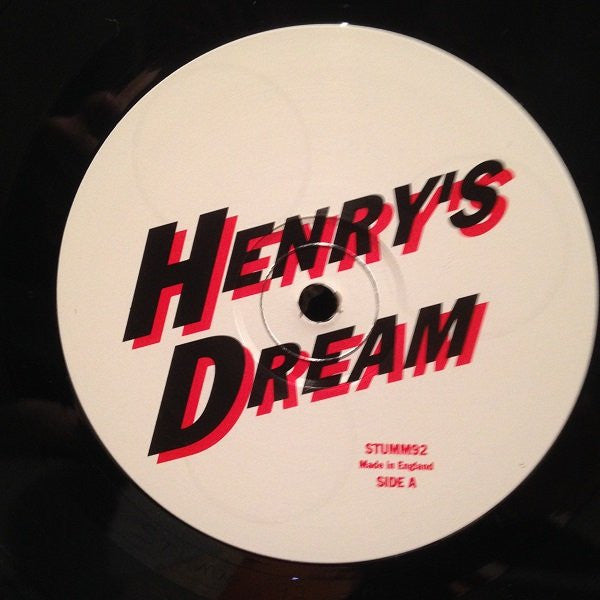 Image of Label Cover of 5124319E: LP - NICK CAVE AND THE BAD SEEDS, Henry's Dream (Mute; STUMM92, UK 1992, Inner, Print) Strong VG+, With Promo Leaflet for Ass Saw The Angel  VG+/VG+