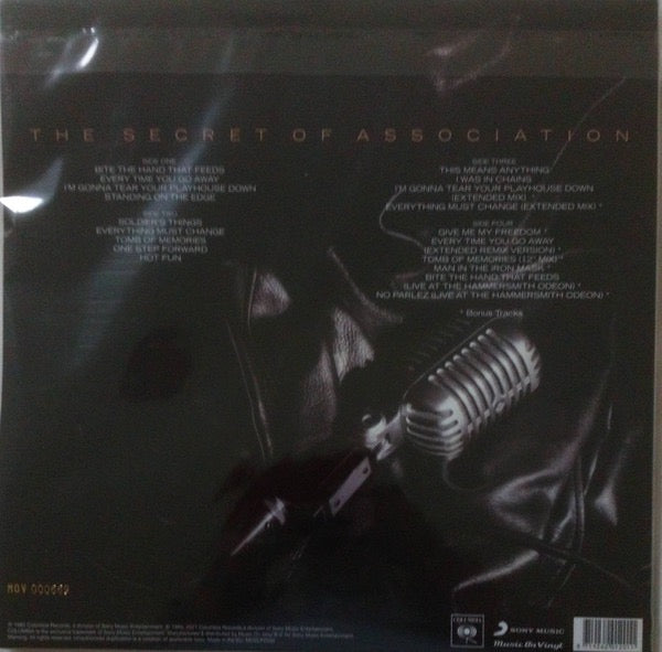 Image of Back Cover of 1614179C: 2xLP - PAUL YOUNG, The Secret Of Association (Music On Vinyl; MOVLP2536, Europe 2022 Reissue, Gatefold, Gold & Black Marbled Vinyl) Limited Edition No 001387  VG+/VG+