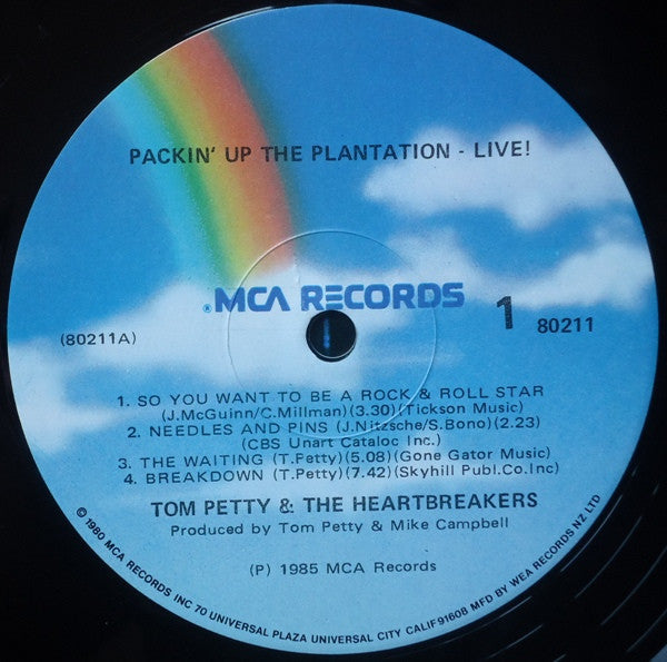 Image of Label Cover of 1644151S: 2xLP - TOM PETTY AND THE HEARTBREAKERS, Pack Up The Plantation - Live (MCA; MCMD 7001, UK 1985, Gatefold)   VG+/VG+