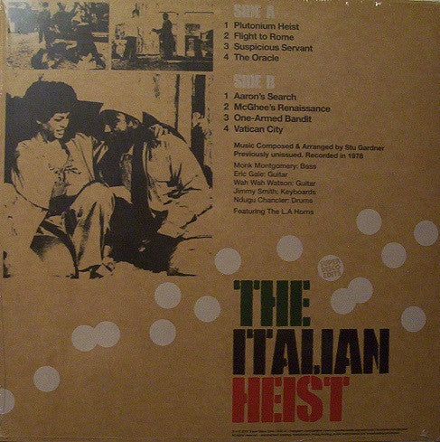 Image of Back Cover of 1644057S: LP - STU GARDNER, The Italian Heist (Super Disco Edits; SDE 047,  2019)   VG+/VG+