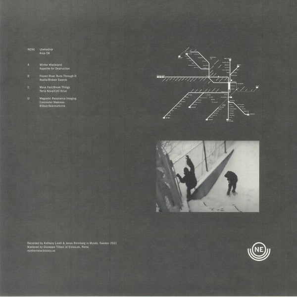 Image of Back Cover of 1644064S: LP - ULWHEDNAR, Area 08 (Northern Electronics; NE96, Sweden 2023)   VG+/VG+