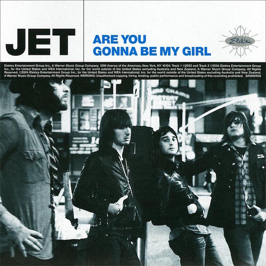 Image of Front Cover of 1654133S: 7" - JET, Are You Gonna Be My Girl / Sweet Young Thing (Elektra; SAM00958, UK 2004, Promo, Picture Sleeve) Some surface marks that don't effect play.   VG+/VG+