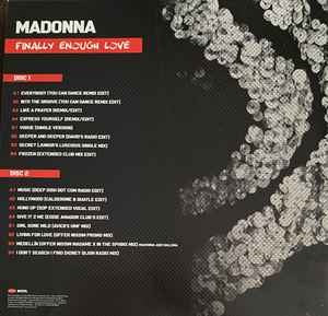 Image of Back Cover of 1614401C: 2xLP - MADONNA, Finally Enough Love (Rhino Records; R1 695110, Europe 2022, Gatefold, 2 Inners, Black Vinyl.)   VG+/VG+