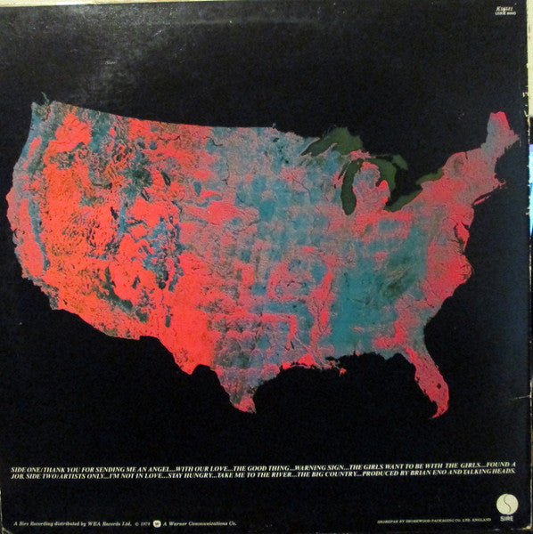 Image of Back Cover of LP - VG/VG - TALKING HEADS, More Songs About Buildings And Food (Sire; K 56531, UK 1978, Inner, Title on front Cover), Light Marks & Light Mottling,  - 3116081C