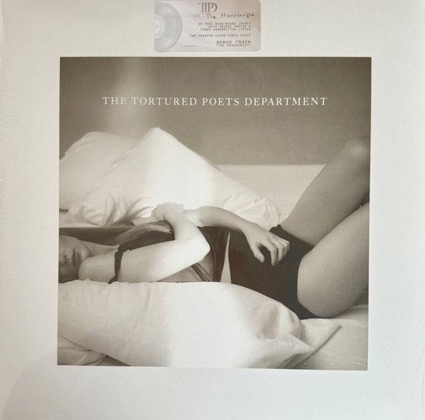 Image of Front Cover of 4134096E: 2xLP - TAYLOR SWIFT, The Tortured Poets Department (Republic Records; 602458933314, Worldwide 2024, Gatefold, 2 Inners & Booket, Ghosted White Vinyl)   NEW/NEW