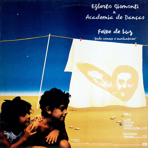 Image of Front Cover of 1624247E: LP - EGBERTO GISMONTI & ACADEMIA DE DAN AS, Feixe De Luz "Todo Come o   Involunt rio" (EMI ; 066 790495 1, Brazil 1988, Picture Sleeve, Insert)   VG/VG