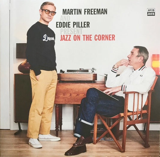 Image of Front Cover of 5045203S: 2xLP - MARTIN FREEMAN AND EDDIE PILLER, Jazz On The Corner (Acid Jazz; AJX2LP436, UK 2018, Gatefold)   VG+/VG+