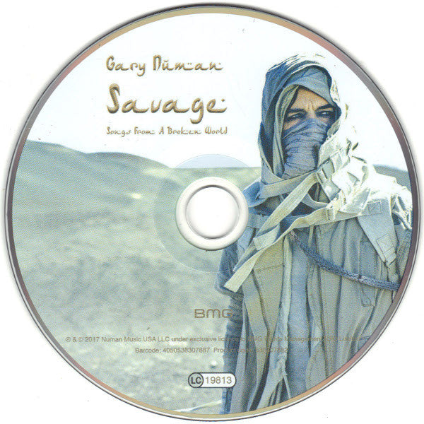 Image of Label Cover of 1634172E: 1xCD - GARY NUMAN, Savage: Songs From A Broken World (BMG; 538307882, Europe 2017, Digibook, Booklet) SEALED  M/M