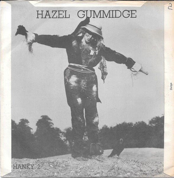 Image of Back Cover of 1624284E: 7" - HAZEL GUMMIDGE, Crescendo / Get Back To The Country (Handkerchief ; HANKY 2, UK 1975, Picture Sleeve) Heavy Edge Wear  G/VG+