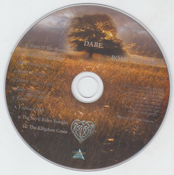 Image of Label Cover of 5014220C: CD - DARE, Road To Eden (Legend Records ; LGD2022, UK 2022, Jewel Case)   EX/EX