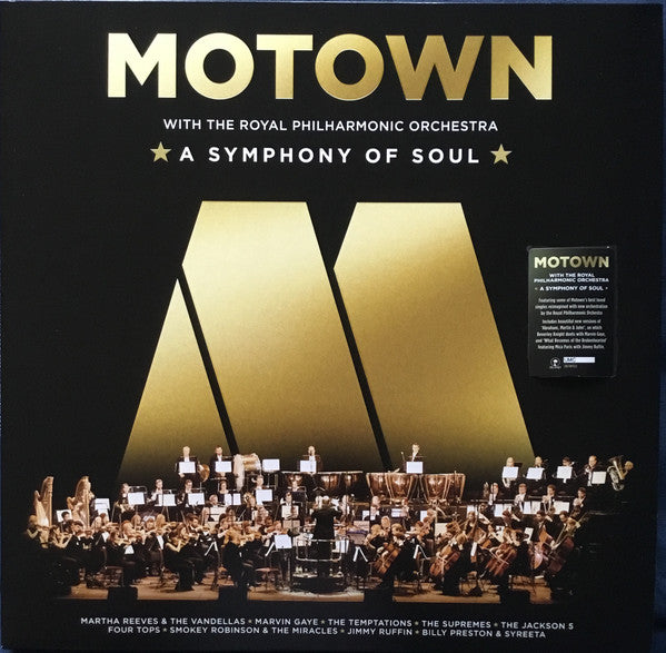 Image of Front Cover of 1614546C: LP - VARIOUS WITH THE ROYAL PHILHARMONIC ORCHESTRA, Motown With The Royal Philharmonic Orchestra: A Symphony Of Soul (UMC ; 3878932, Europe 2022, Picture Sleeve)   VG+/VG+