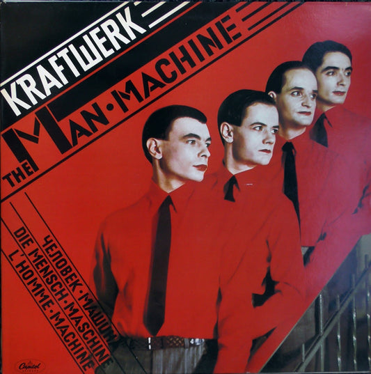 Image of Front Cover of 4925148E: LP - KRAFTWERK, The Man-Machine (Capitol; EST 11728, UK 1978, No Inner)   VG/VG+