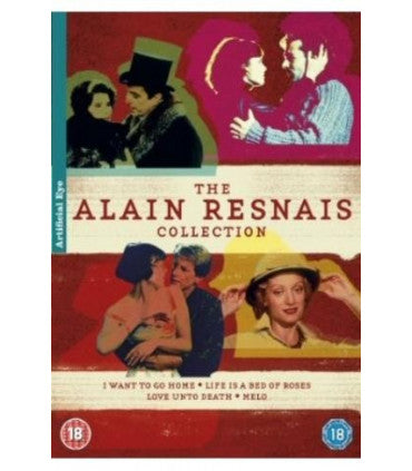 Image of Front Cover of 1734003E: 4xDVD - ALAIN RESNAIS, The Alain Resnais Collection (Artificial Eye; ART486DVD, UK 2010, Box Set)   VG+/VG+