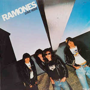 Image of Front Cover of 4814555C: LP - RAMONES, Leave Home (Sire; SA7528, US 1977, Inner, With 'Carbona Not Glue', Pitman Pressing) Glossy vinyl, closer to VG+.  Sleeve has minor shelfwear, inner is a little split.  VG/VG