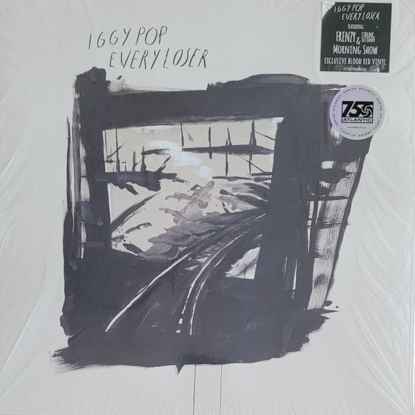 Image of Front Cover of 1744108S: LP - IGGY POP, Every Loser (Gold Tooth; 075678628467, Europe 2023, Inner & Booklet, Red Vinyl)   EX/VG+