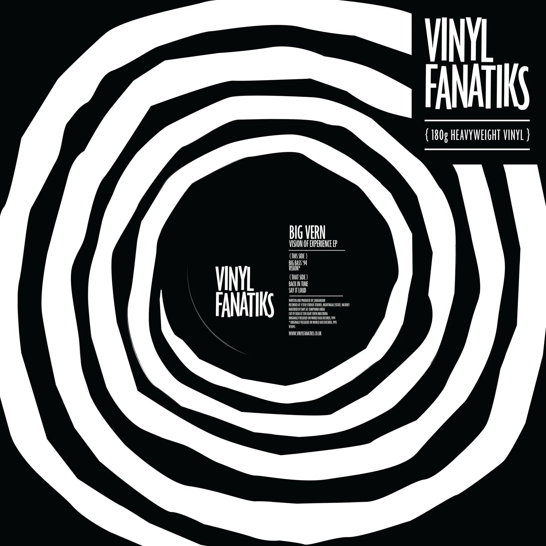 Image of Front Cover of 12" - VG/VG+ - BIG VERN, Vision Of Experience EP (Vinyl Fanatiks; VFS045, UK 2022, Company Sleeve), , A1 - Big Bass '94A2 - VisionB1 - Back In TimeB2 - Say It Loud - 1316714C