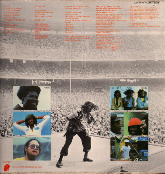 Image of Back Cover of LP - VG/VG - PETER TOSH, Bush Doctor (Rolling Stones Records; CUN 39109, UK 1978, Laminated Sleeve, Inner), ,  - 1726384E