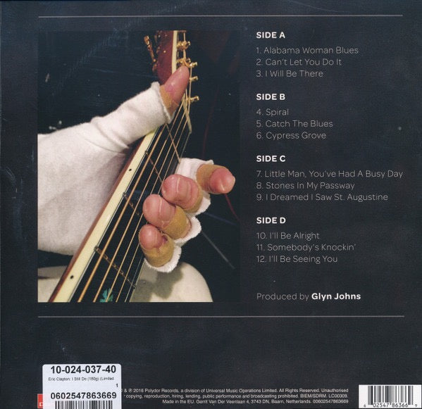 Image of Back Cover of 1714326C: 2xLP - ERIC CLAPTON, I Still Do (Polydor; 51266-1, Europe 2016, Gatefold, 2 Inners)   VG+/VG+