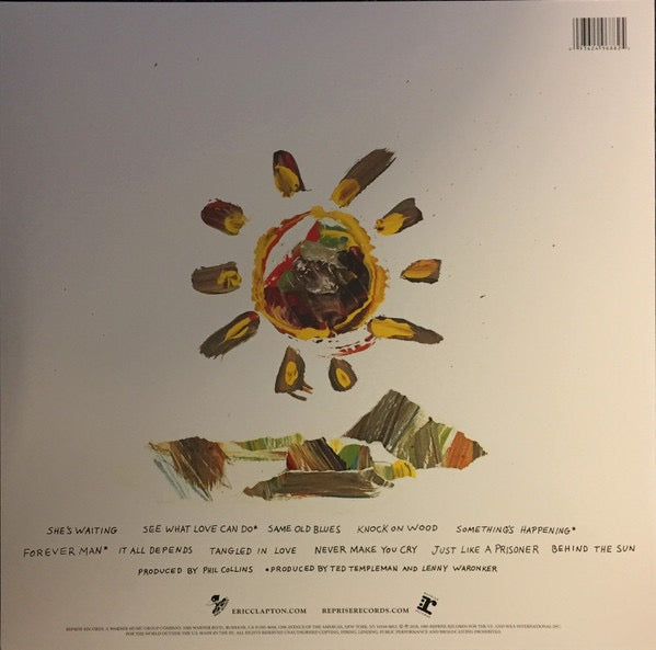 Image of Back Cover of 1714364C: 2xLP - ERIC CLAPTON, Behind The Sun (Reprise Records; 47735-1, Europe 2018 Reissue, Gatefold)   EX/VG+