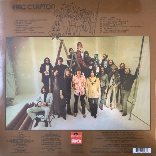 Image of Back Cover of 1714370C: LP - ERIC CLAPTON, Eric Clapton (Polydor; 475 026-7, UK 2015 Reissue)   EX/VG+