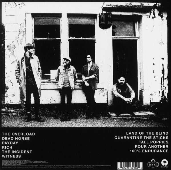 Image of Back Cover of LP - EX/EX - YARD ACT, The Overload (ZEN F.C.; ZENFC007LP, UK & Europe 2022, Inner & Insert, Green Vinyl), Still In Stickered Shrinkwrap,  - 0926166E