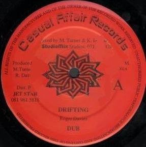 Image of Front Cover of 1714403C: 12" - ROGER DAVIES, Drifting / For The Love Of You (Casual Affair Records; CA 002, UK 1992) Covered in marks and scuffs, A side plays above grade. Side B is crackly.  /G