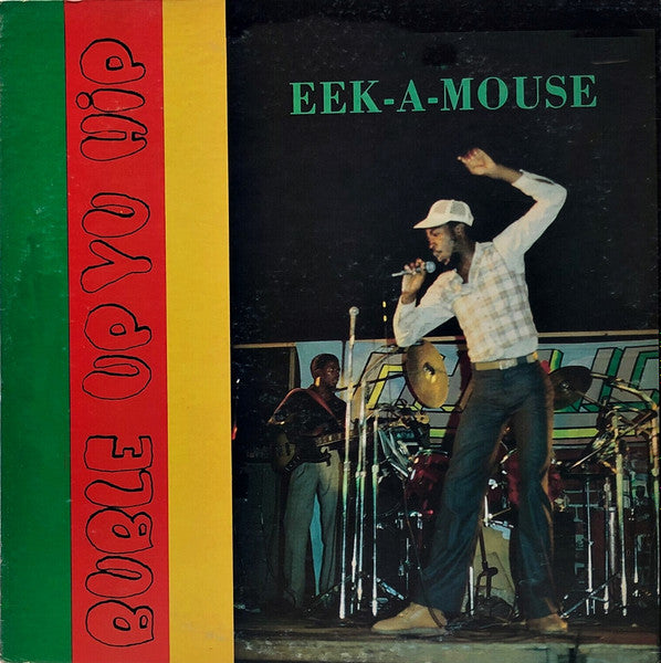 Image of Front Cover of 2014271C: LP - EEK-A-MOUSE, Buble Up Yu Hip (Thompson Sound; TS 003, Jamaica 1980s, Pasteback Sleeve) Record fogged and very slightly warped but plays nicely. Labels rough, stamped with some wear and ink faded. Sleeve has light wear, discolouration, import sticker on reverse  VG/VG