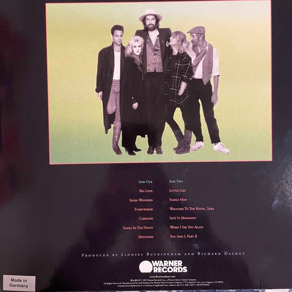 Image of Back Cover of LP - VG+/VG - FLEETWOOD MAC, Tango In The Night (Warner Records; 081227935610, Europe 2022 Reissue, Inner, 180 Gram Vinyl), Strong VG -  a couple of light marks,  - 3146247S