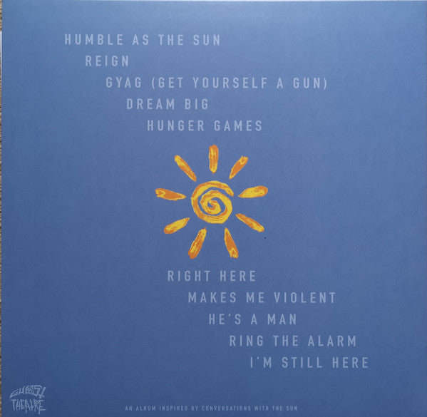 Image of Back Cover of 1834038E: LP - BOB VYLAN, Humble As The Sun (Ghost Theatre; GT2LPC, UK 2024, Inner, Cloud Vinyl)   NEW/NEW