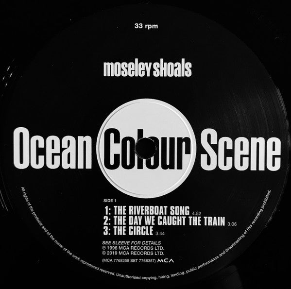 Image of Label of 1814266C: 2xLP - OCEAN COLOUR SCENE, Moseley Shoals (MCA Records; MCA 7768357, Europe 2019, Gatefold, 2 Inners)   NEW/NEW