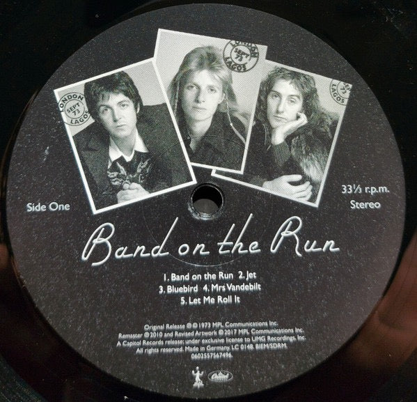 Image of Label Cover of LP - EX/VG - PAUL MCCARTNEY AND WINGS, Band On The Run (MPL; 0602557567496, Europe 2017 Reissue, Inner, Poster, SRZ), Still In Opened Shrinkwrap With Hype Sticker,  - 3916556C