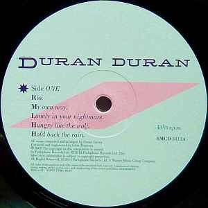 Image of Label Cover of 1814145C: 2xLP - DURAN DURAN, Rio (Parlophone ; EMCD 3411, Europe 2014 Reissue, Textured Sleeve, 2 Inners, 180 Gram Vinyl.)   EX/VG+