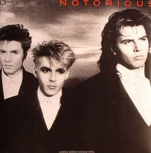 Image of Front Cover of 3544080S: 2xLP - DURAN DURAN, Notorious (Parlophone; DDND 331, Europe 2015 Reissue, Embossed Sleeve, 2 Inners, 180 Gram Vinyl. BA 11321 Matrix.) Strong VG+ opended but still in shrinkwrap  VG+/VG+