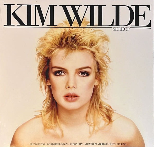 Image of Front Cover of 1814186C: LP - KIM WILDE, Select (Cherry Red; PCRPOPLP213X, Europe 2022 Reissue, Inner, Clear w/ White Splatter Vinyl)   VG+/VG+