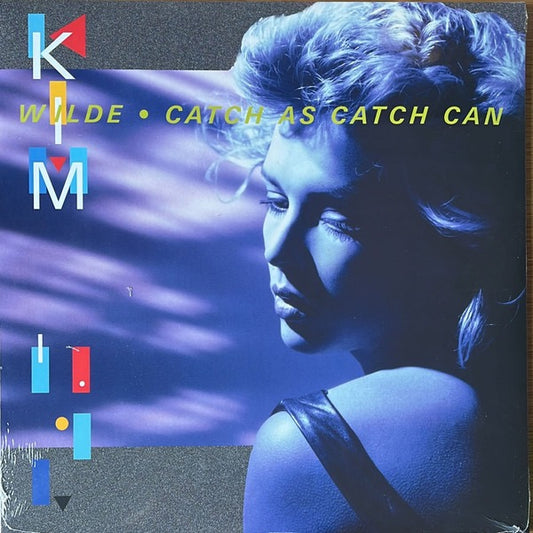 Image of Front Cover of 1814189C: LP - KIM WILDE, Catch As Catch Can (Cherry Pop; PCRPOPLP214X, Europe 2022 Reissue, Inner, Clear/Blue Splatter Vinyl)   VG+/VG+