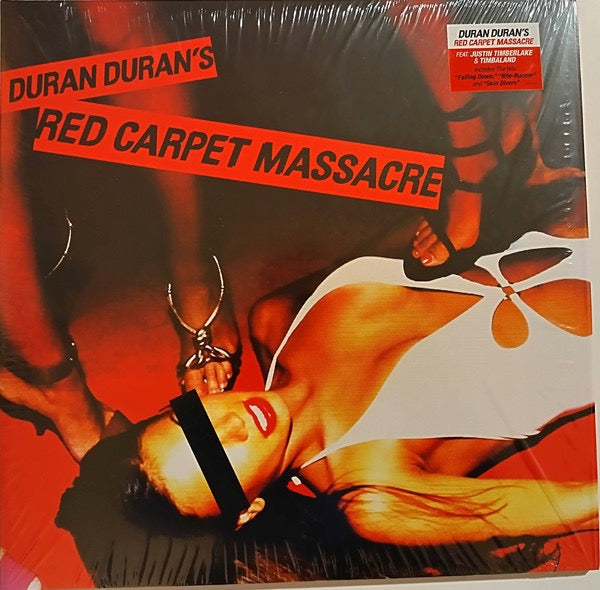 Image of Front Cover of 1814217C: 2xLP - DURAN DURAN, Red Carpet Massacre (BMG; 4050538777314, Europe 2022 Reissue, Gatefold, 2 Inners & Booket) No hype sticker, tiny spot of damage to booklet.  EX/VG+