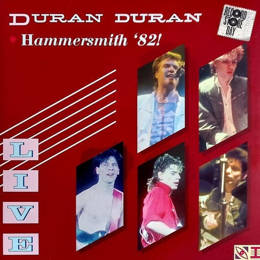 Image of Front Cover of 4845251S: 2xLP - DURAN DURAN, Hammersmith '82! (Parlophone; 5054197132827, Europe 2022 Reissue, Gatefold, 2 Inners, Gold Vinyl) Opened Instore, Still In Stickered Shrinkwrap  EX/EX