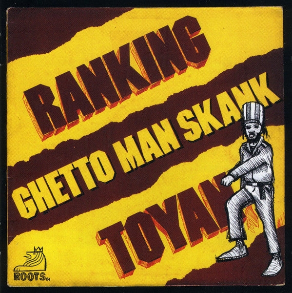 Image of Front Cover of 1854203S: CD - RANKING TOYAN, Ghetto Man Skank (Roots Records; RJMCD104, UK 2006 Reissue)   EX/EX