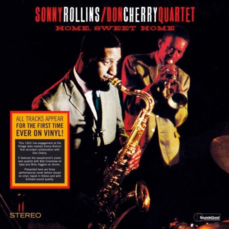 Image of Front Cover of 3614356C: LP - SONNY ROLLINS DON CHERRY QUARTET, Home, Sweet Home (SoundsGood Original Recordings; 66408, Europe 2023 Reissue)   NEW/NEW