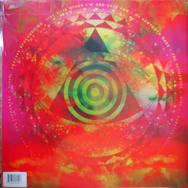 Image of Back Cover of 4544001S: LP - GONG, The Universe Also Collapses (Kscope; KSCOPE1039, UK 2019, Embossed Sleeve, Inner, Pink Vinyl) Hype sticker on cover  VG+/VG+