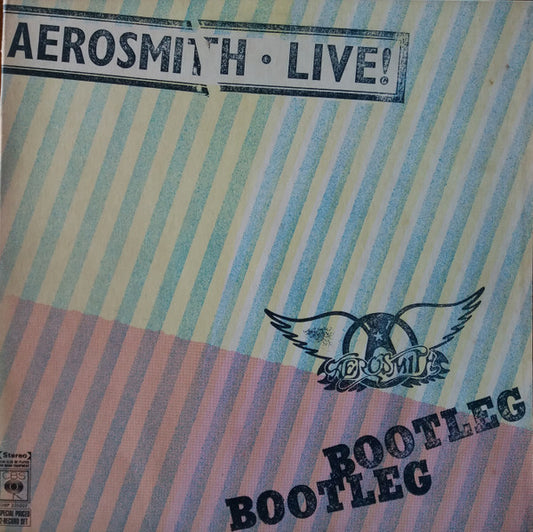 Image of Front Cover of 1844099S: 2xLP - AEROSMITH, Live! Bootleg (CBS; S2BP 220207, New Zealand 1978, Gatefold, 2 Inners)   VG+/VG+