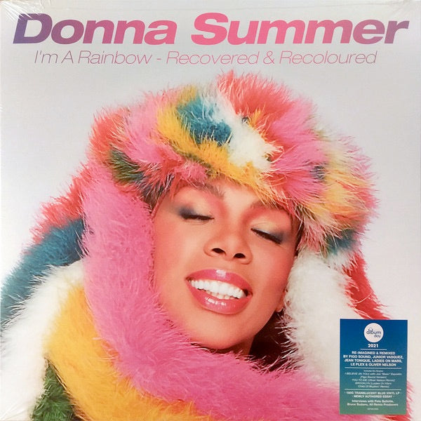 Image of Front Cover of 1814504C: LP - DONNA SUMMER, I'm A Rainbow - Recovered & Recoloured (Driven By The Music; DBTMLP009, Europe 2021, Inner, Blue Translucent Vinyl; 180g)   VG+/VG+