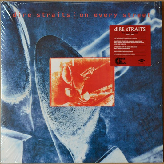 Image of Front Cover of 1814487C: 2xLP - DIRE STRAITS, On Every Street (Vertigo; 3752914, Europe 2020 Reissue, 2 Inners, 180 Gram Vinyl) No hype sticker.  VG+/EX