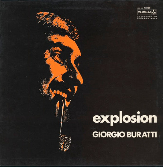 Image of Front Cover of 1844144S: LP - GIORGIO BURATTI, Explosion / Four Tunes For A Waltz (Durium; ms A 77290, Italy 1971) Barely any marks, a couple of light hairlines. Plays with light surface noise in quiet parts.   VG/VG