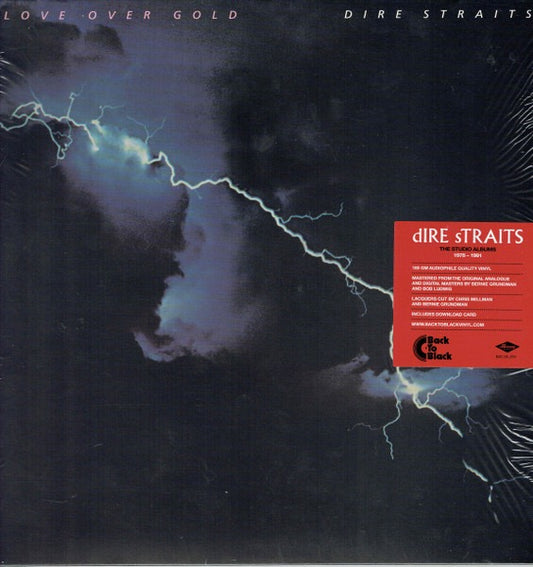 Image of Front Cover of 1814494C: LP - DIRE STRAITS, Love Over Gold (Vertigo; 3752906, Europe 2019 Reissue, Inner, 180 Gram Vinyl.) No hype sticker.  VG+/EX